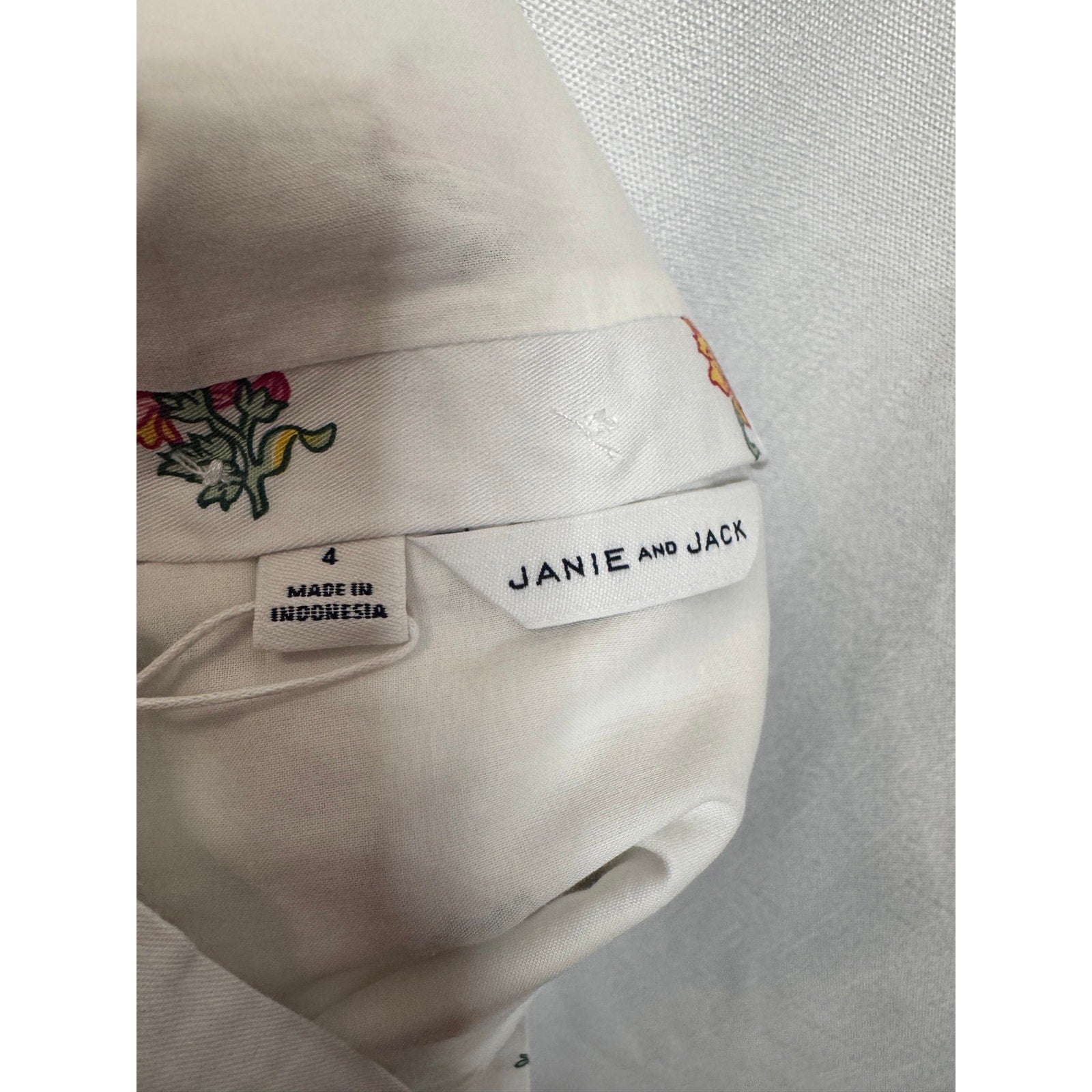 341. Janie and Jack NWT Floral Wide Leg Jumpsuit Girls Size 4