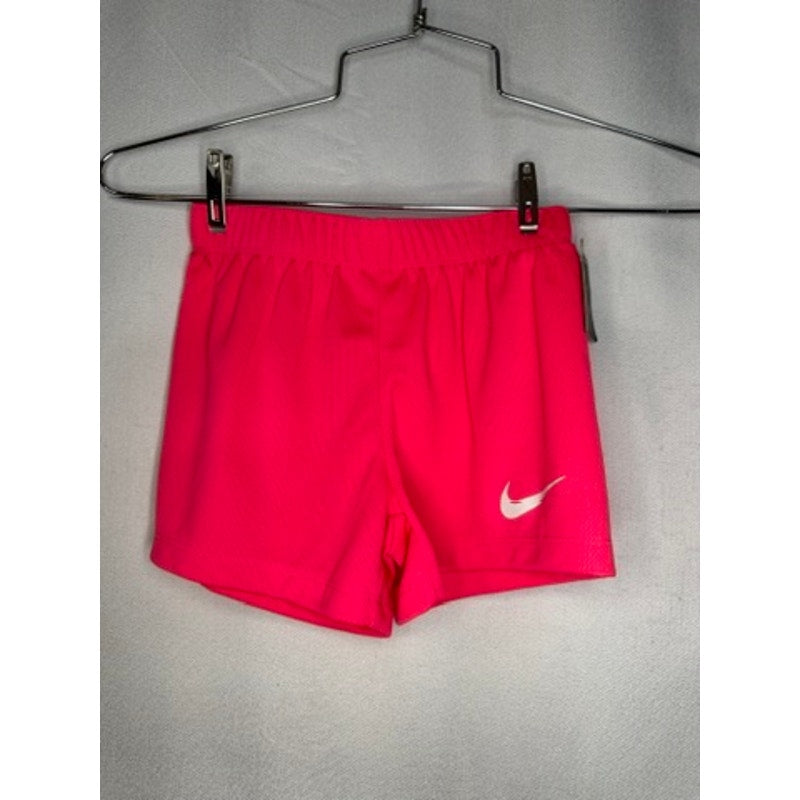 413. Nike Dri-FIT 2 Piece Shorts Set Gray Pink Girls Size 3-4Y NWT